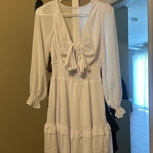 Amazon White Long Sleeve Dress